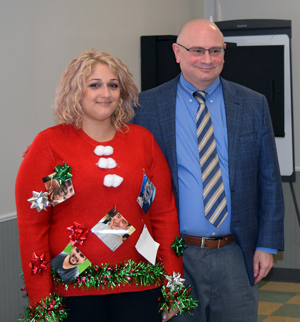 Brianna with NHR Executive Director Sam Laganaro