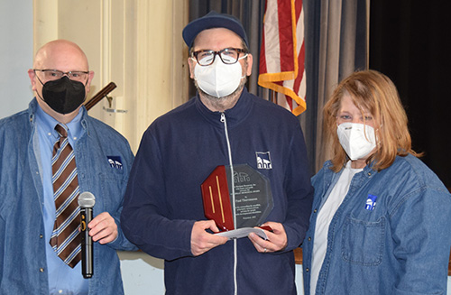 NHR Executive Director Sam Laganaro, Goldman Award 2022 winner Paul Thorstenson, NHR Assistant Executive Director Sandi Swan